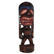 Happiness Tiki God Totem Wood Statue 50 cm