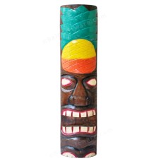 Pineapple Head Hawaiian Tiki Totem Pole 100 cm