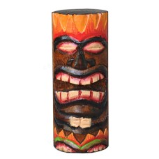 Fire Head Hawaiian Tiki Totem Sculpture 20 cm