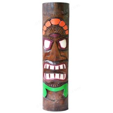 Carved Hawaiian Hula Tiki Totem Pole 100 cm