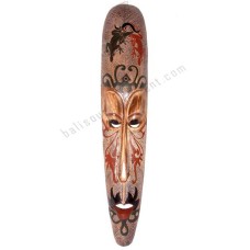 Wooden Carved African Mask Geckos 100 cm