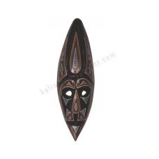 Wooden Painted African Mask Black Brown 50 cm