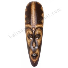 Wooden Dark Brown Painted Mask 50 cm