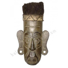 Wooden Tribal Mask Antique Brown 60 cm