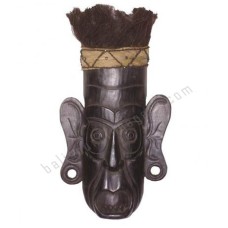 Wooden Tribal Mask Antique Black 60 cm