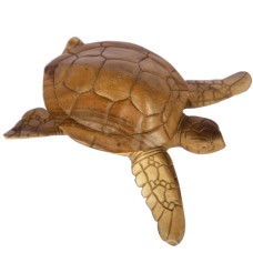 Natural Finish Wooden Turtle 20 cm