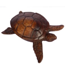 Wooden Brown Turtle 20 cm