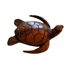 Wooden Swimming Sea Turtle 20 cm