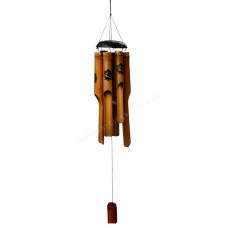 Natural Bamboo Chime OM Motif 115 cm