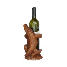 Wooden Wine Bottle Holder Komodo Dragon 25 cm