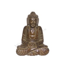 Wooden Antique Brown Meditation Buddha 40 cm