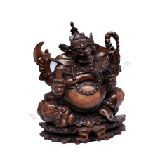 Wooden Dark Brown Ganesh Statue 30 cm