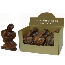 Wooden Brown Mother And Child Display Of 9