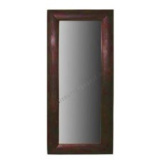 Wooden Rectangle Mirror Dark Brown 145 cm