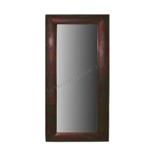 Wooden Rectangle Mirror Dark Brown 95 cm