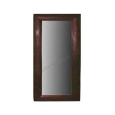 Wooden Rectangle Mirror Dark Brown 75 cm