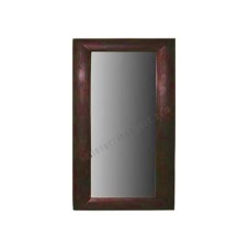 Wooden Rectangle Mirror Dark Brown 60 cm