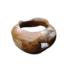 Teak Root Decorative Vase Natural 20 cm